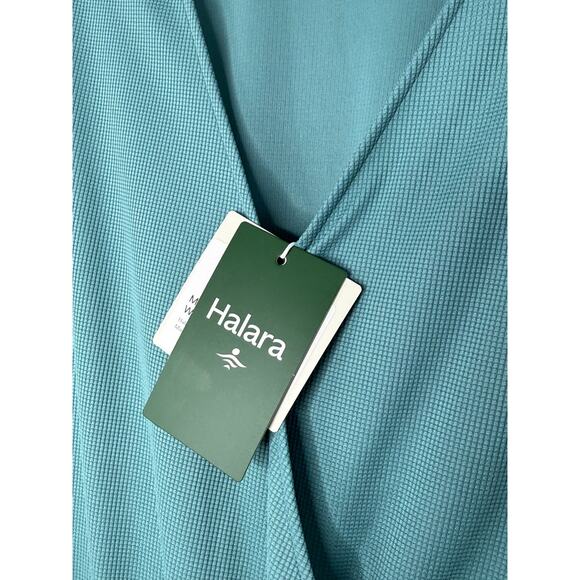 NWT Halara Canton V-Neck Short Sleeve Wide Leg Waffle Knit Jumpsuit Size L. - Picture 8 of 12